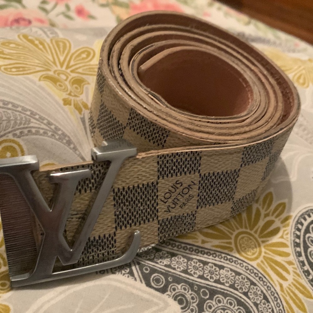 Worn used Louie vuttion belt small
